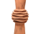 Wazon ceramiczny terakota Kwiat Miedziany Rudy 49cm